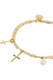 Gold-Plated Bracelet Cross Charm