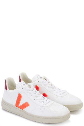 Sneaker V-10 White Orange