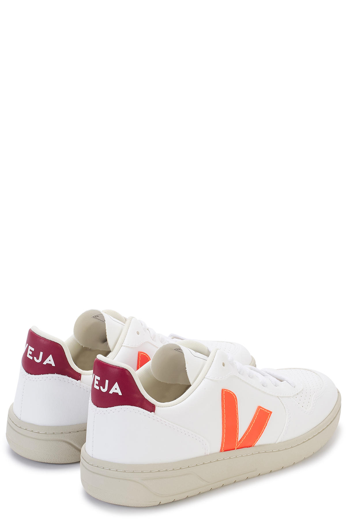 Sneaker V-10 White Orange