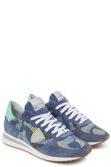 Sneaker TZLD Camouflage Neon Blue - PHILIPPE MODEL