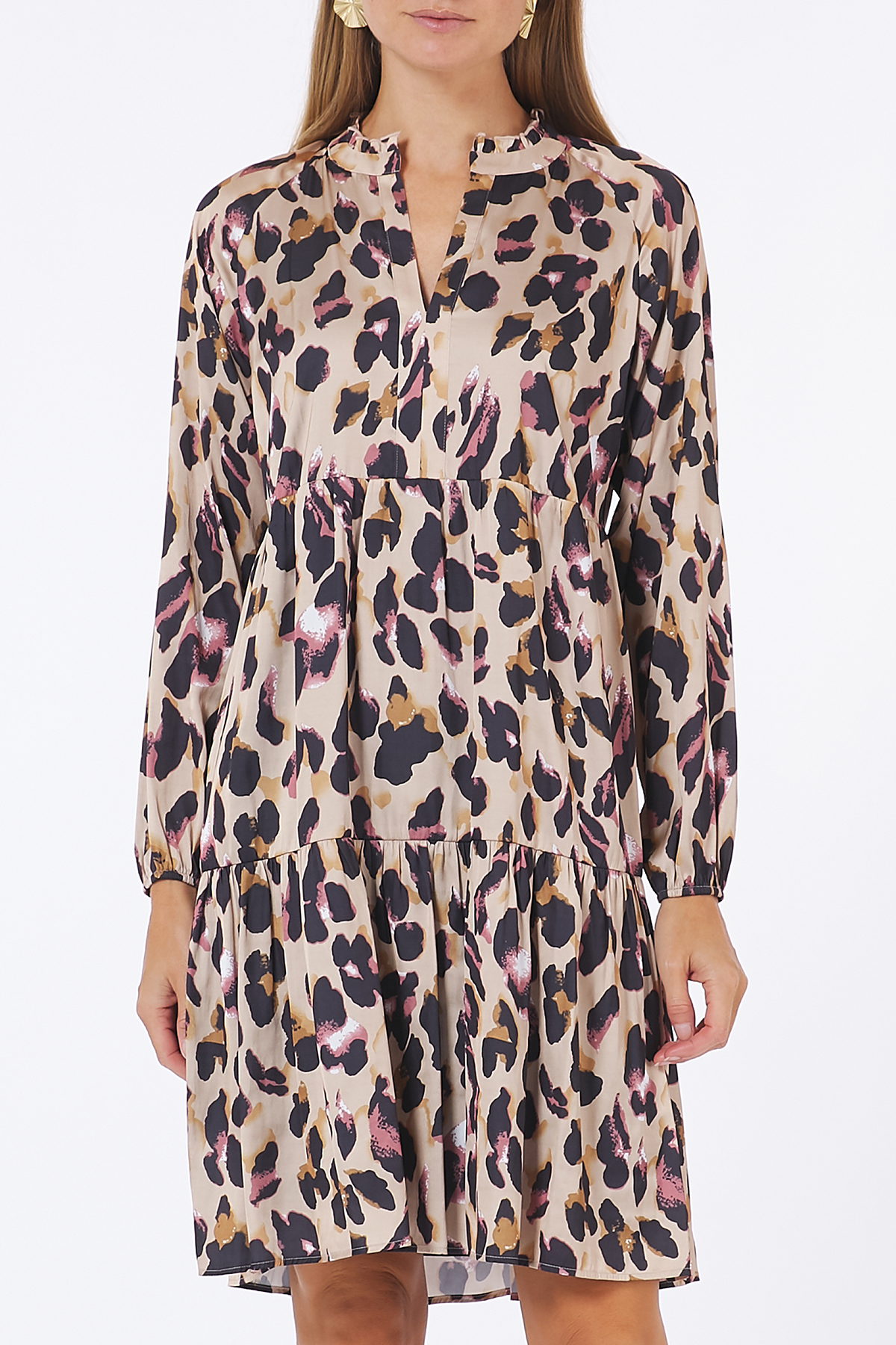 Kleid mit Leoparden Print