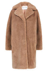 Fake Fur Mantel Cocoon aus Teddyfell - STAND STUDIO
