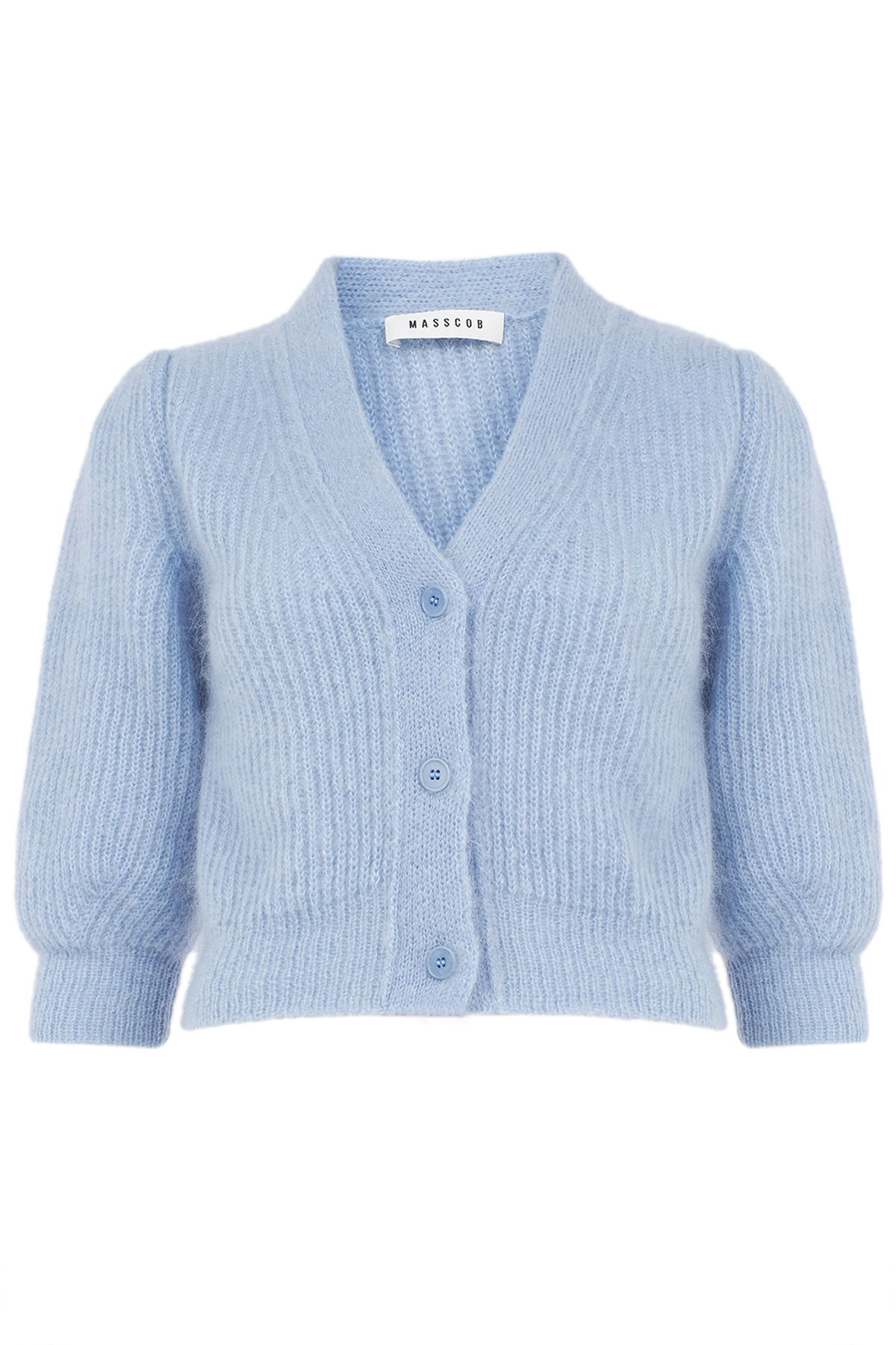 Cropped Cardigan mit Mohair