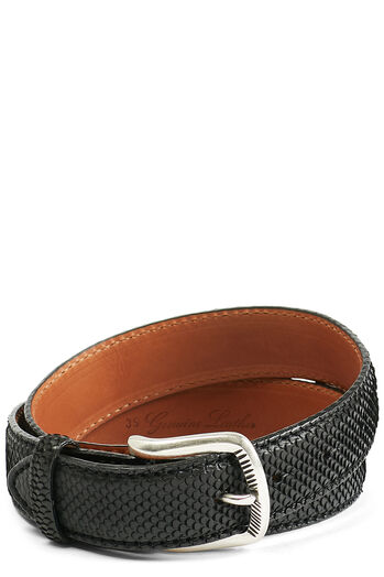 Belt with Reptile Embossing 