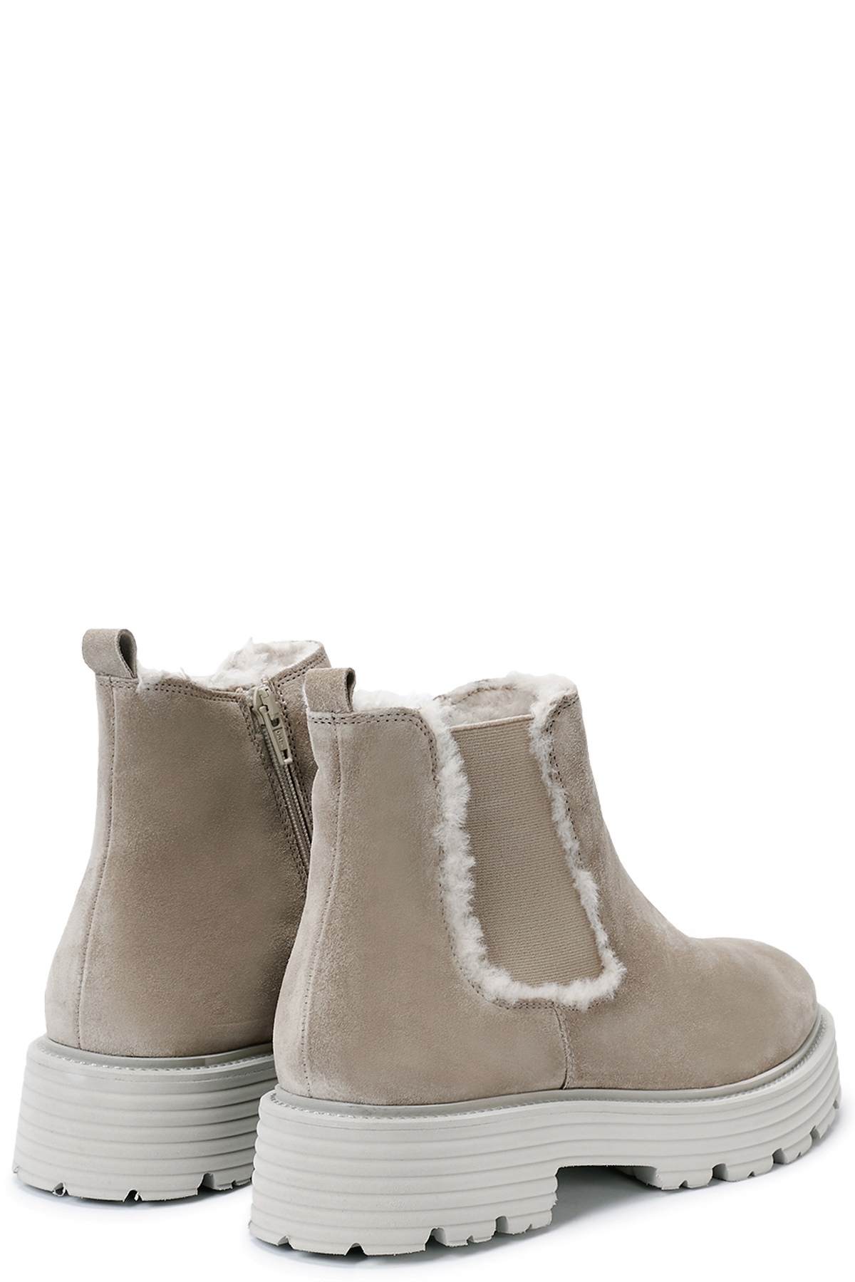 Ankle Boots mit Lammfell