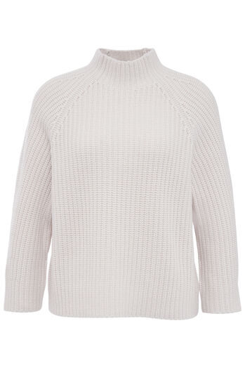 Knitted Sweater with Wool and Cashmere