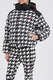 Jacke Moment Puffer Print Houndstooth