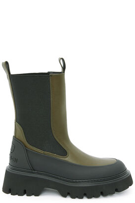Boots aus Glattleder