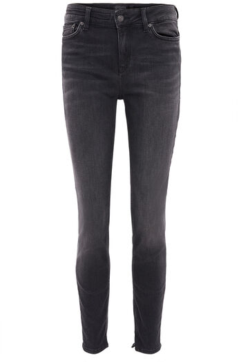Cropped Skinny Mid Rise Jeans 
