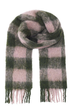 Schal Check Mincho mit Mohair