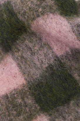 Schal Check Mincho mit Mohair