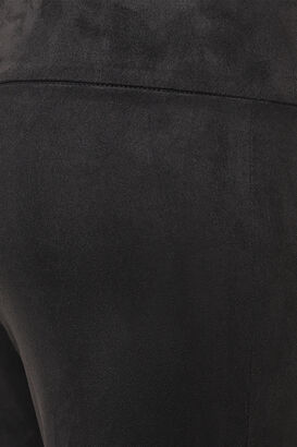 Leggings in Veloursleder Optik