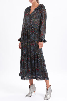 Kleid aus Viskose-Chiffon