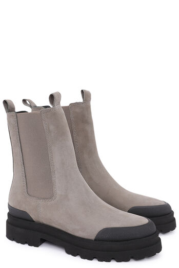 Nabuc Leather Chelsea Boots Point