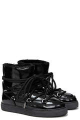 Lackleder Boots mit Lammfell - INUIKII