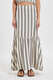 Striped Maxi Skirt with Linen 