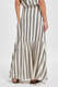 Striped Maxi Skirt with Linen 