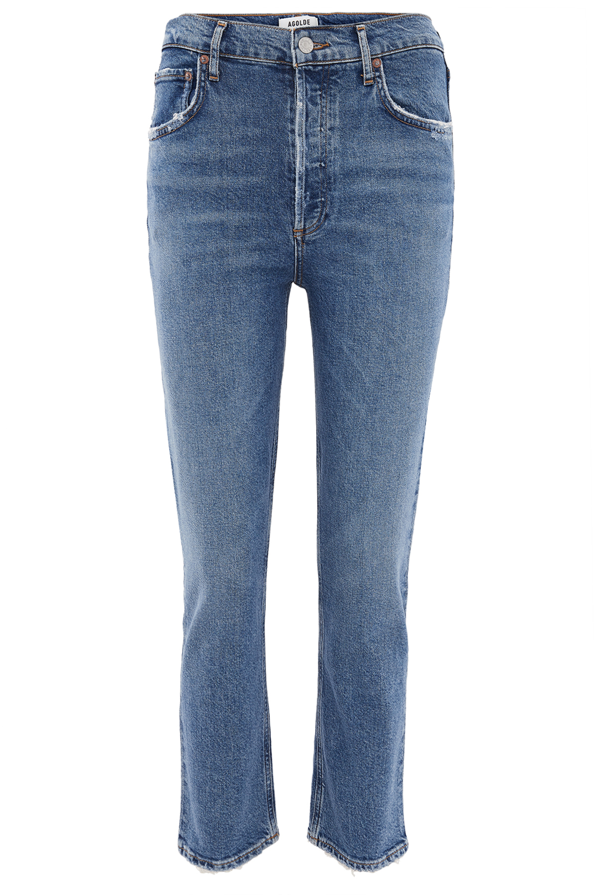 AGOLDE High-Rise Straight Jeans Riley