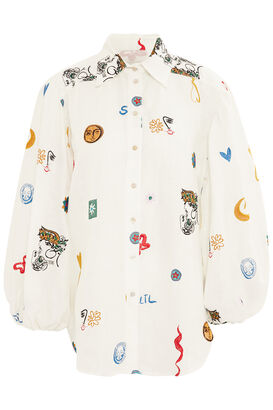 Bluse Soleil aus Leinen 