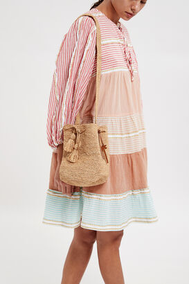 Beach Bucket aus Raffia