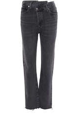 High Rise Criss Cross Straight Jeans - AGOLDE