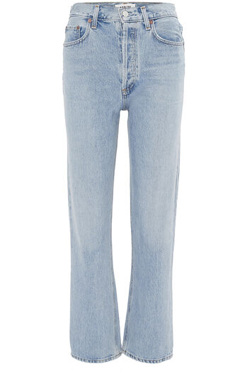 90'S Pinch Waist High Rise Straight Jeans