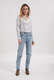 90'S Pinch Waist High Rise Straight Jeans