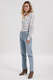 90'S Pinch Waist High Rise Straight Jeans