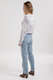 90'S Pinch Waist High Rise Straight Jeans