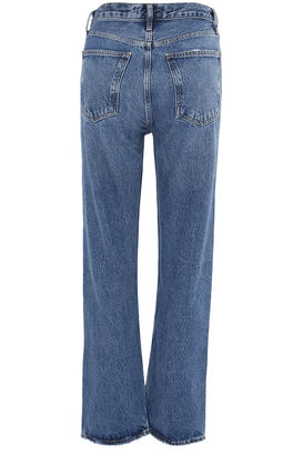 90'S Pinch Waist High Rise Straight Jeans