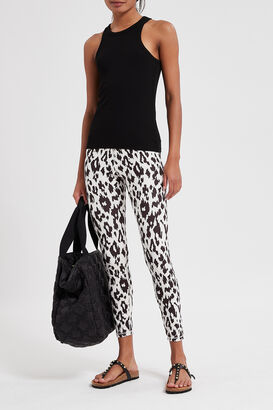 Active-Leggings mit Leo-Print