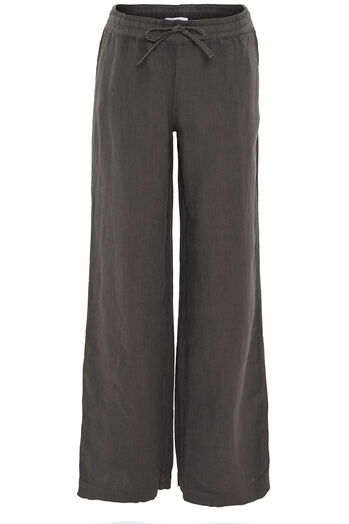 Linen Trousers with Washed Finish