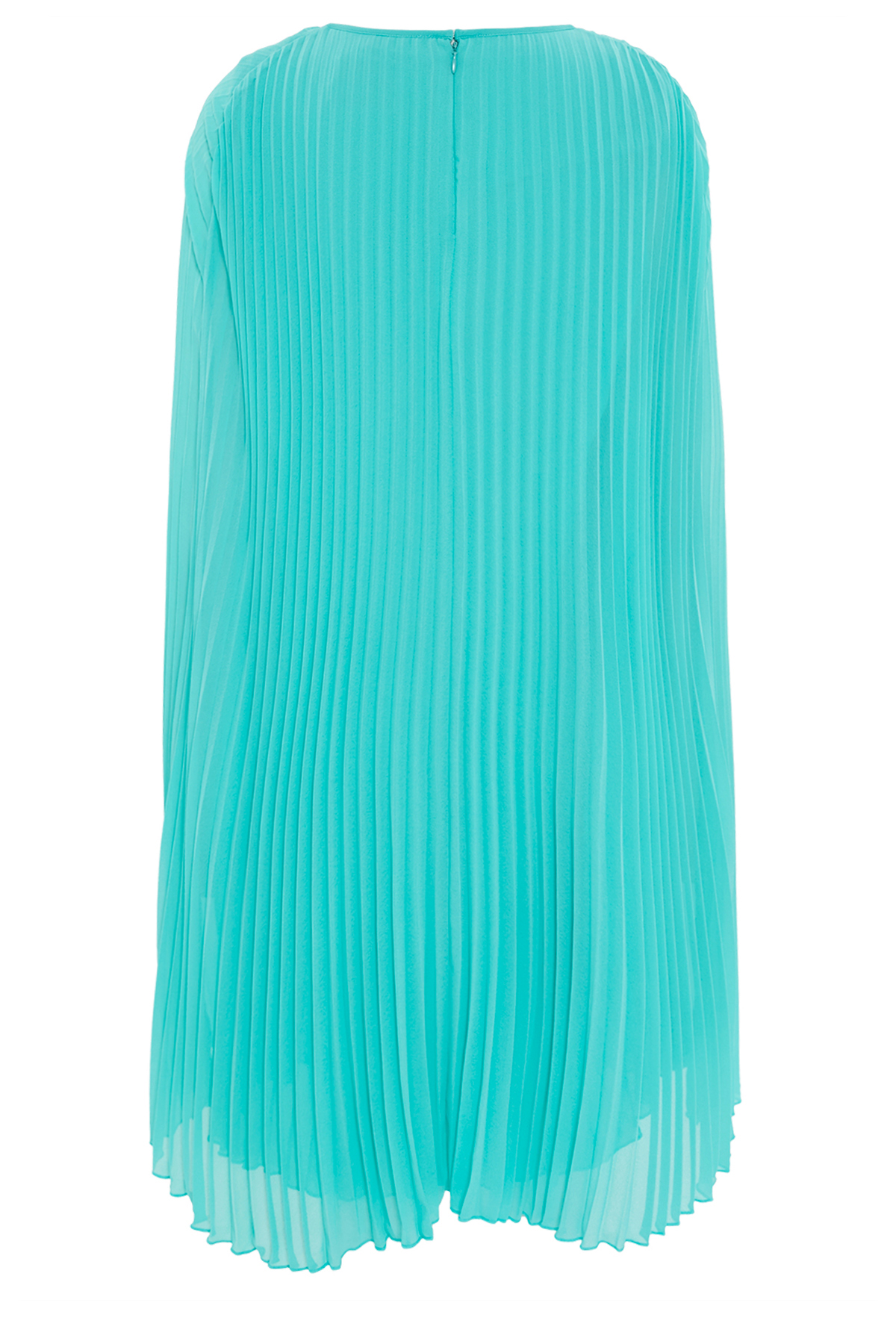 Cape-Kleid mit Plissee