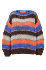 Handgestrickter Pullover mit Mohair - LES TRICOTS D'O!