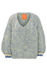 Handgestrickter Pullover mit Mohair - LES TRICOTS D'O!