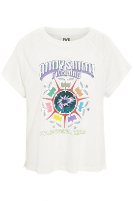 T-Shirt aus Baumwolle und Leinen 