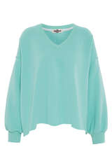 Sweatshirt mit Häkel-Applikation - LES TRICOTS D'O!