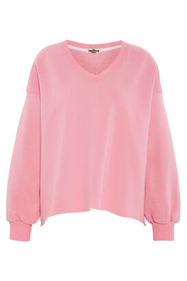 Sweatshirt mit Häkel-Applikation