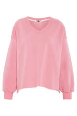 Sweatshirt mit Häkel-Applikation - LES TRICOTS D'O!