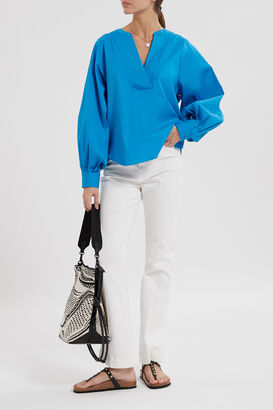 Bluse Yen mit Baumwolle
