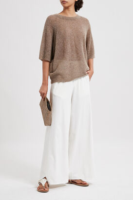 Wide Leg Pants Dry Jersey Culotte