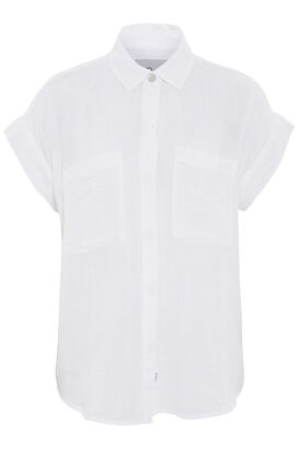 Bluse Cito mit Leinen