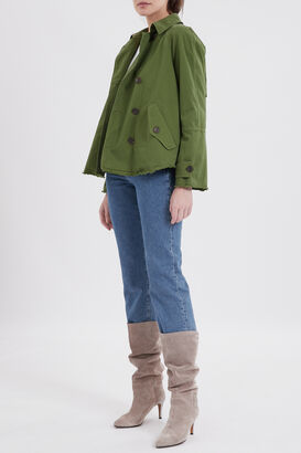 Jacke mit Stick-Detail