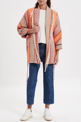 Jacke mit Baumwolle und Seide 