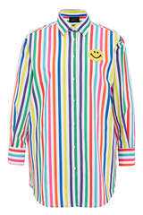 Stripe Crochet Shirt aus Baumwolle  - JOSHUA SANDERS