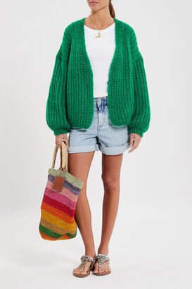 Cardigan aus Seide und Mohair