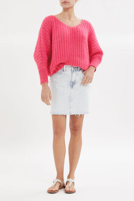 Pullover aus Seide und Mohair