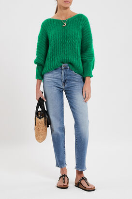 Pullover aus Seide und Mohair