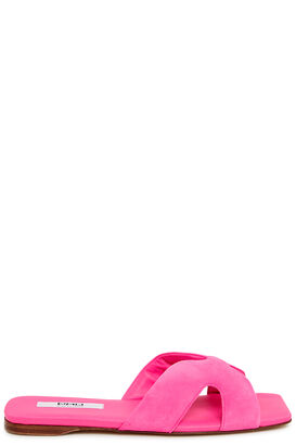 Pantoletten aus Veloursleder