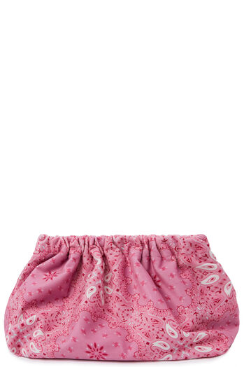 Velvet Clutch Bandana Pink